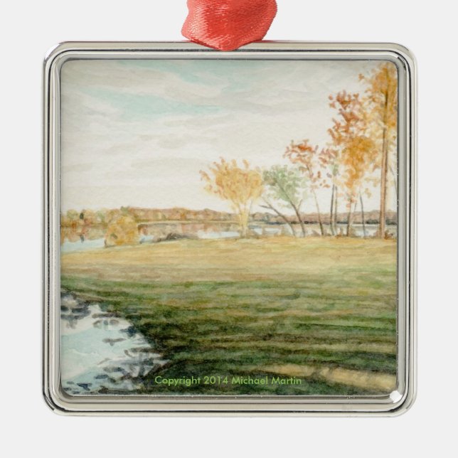 Mattaponi Fluss-Verzierung Ornament Aus Metall (Vorne)