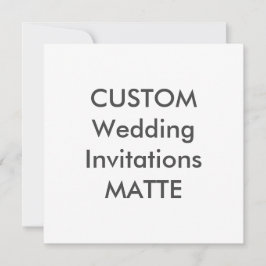 MATTE 120lb 5,25" Square Wedding Einladungen