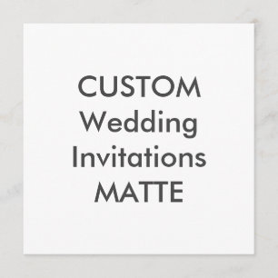 MATTE 120lb 5.25" Square Wedding Einladungen