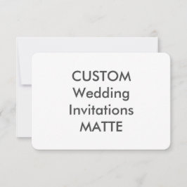 MATTE 120lb 5" x 3,5" Einladungen für Hochzeiten