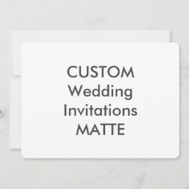 MATTE 120lb 7,5" x 5,5" Einladungen für Hochzeiten