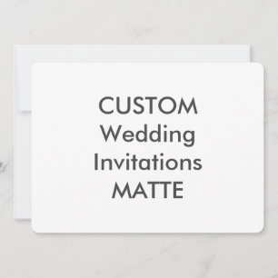 MATTE 120lb 7,5" x 5,5" Einladungen für Hochzeiten