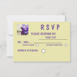 Matte 3,5" x 5", Standard-weiße Umschläge inklusiv RSVP Karte