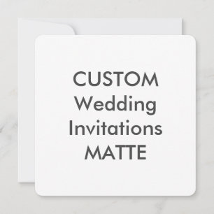 MATTE 5.25" Square Wedding Einladungen