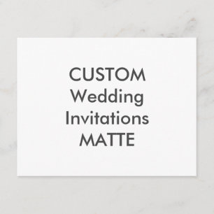 MATTE 5,5" x 4,25" Einladungen für Hochzeiten