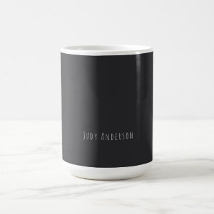 Matte Black Beruflich Schlicht Modern Eleganter Na Kaffeetasse