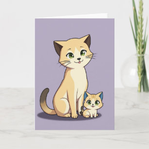 Matte Feline Freunde Karte