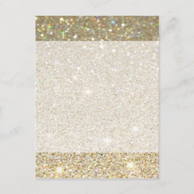 Matte funkelndes Gold laden zu jedem Anlass ein Einladungspostkarte (Vorderseite)