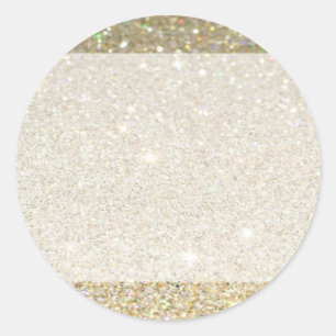 Matte funkelndes Gold laden zu jedem Anlass ein Runder Aufkleber