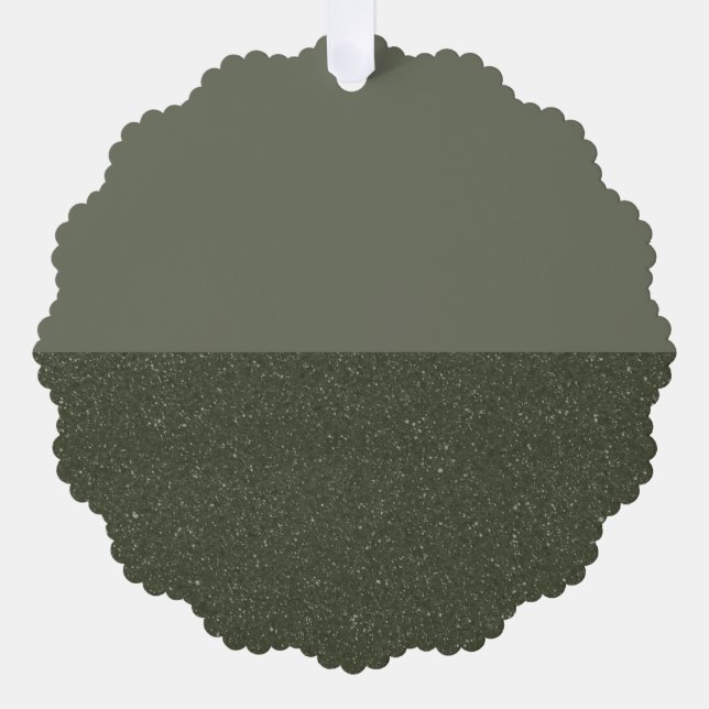 Matte & Glitzer Moss Paper Ornament Card (Benutzer Karte (Vorderseite)