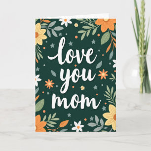 Matte Love You Mom Karte