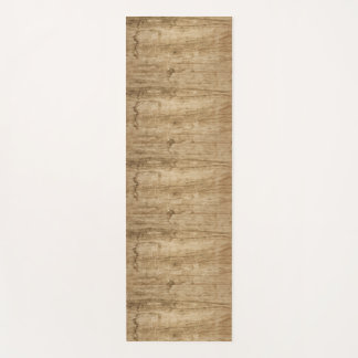 Matte mit einem Holzmuster.