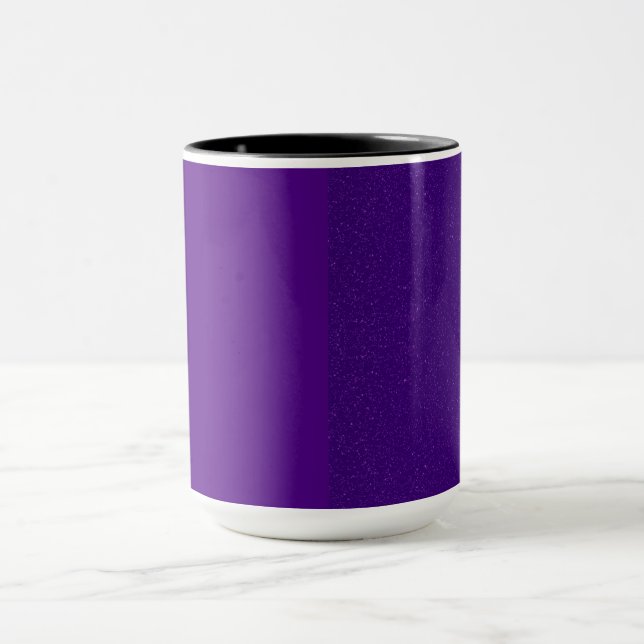 Matte + Noise Split Lila Coffee Tasse - Anpassen (Zentrum)