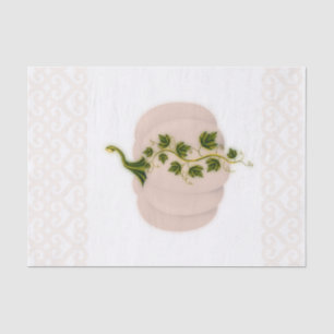 Matte Pink Pumpkin Fall Brautparty Seidenpapier