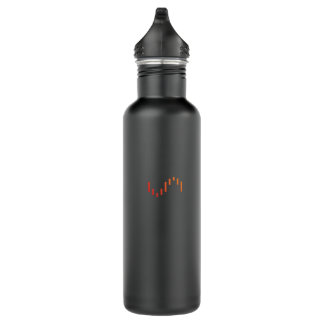 Matte schwarze Unraid Wasserflasche mit Gradienten Edelstahlflasche