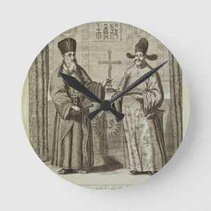 Matteo Ricci (1552-1610) and Paulus Li, from 'Chin Runde Wanduhr