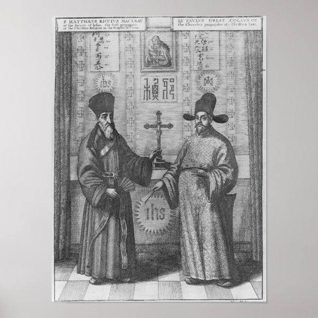 Matteo Ricci und Paulus Li Poster (Vorne)