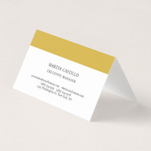 Matter Gold Weiß Moderne Professionelle Serifensch Visitenkarten