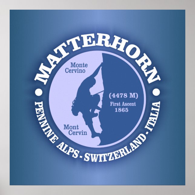 Matterhorn (Alpen) Poster (Vorne)