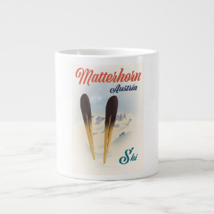 Matterhorn Austria Skipposter. Jumbo-Tasse