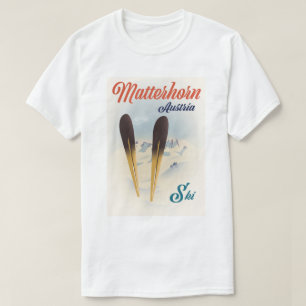 Matterhorn Austria Skipposter. T-Shirt