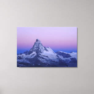 Matterhorn bei Morgengrauen, Zermatt, Schweizer Al Leinwanddruck