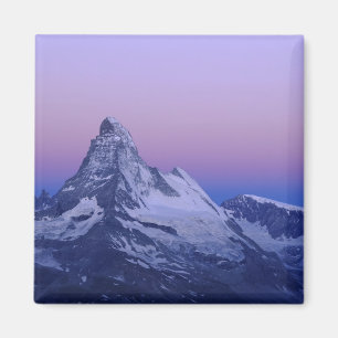 Matterhorn bei Morgengrauen, Zermatt, Schweizer Al Magnet