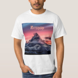 Matterhorn Berg Europa Alpen Schweiz Italien T-Shirt
