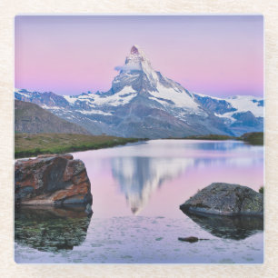 Matterhorn-Berg in Zermatt, Schweiz Glasuntersetzer