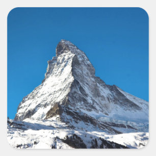 Matterhorn-Foto Quadratischer Aufkleber