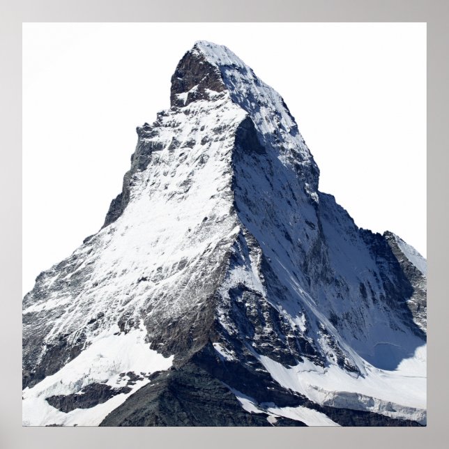 Matterhorn, Hausberg in den Schweizer Alpen Poster (Vorne)