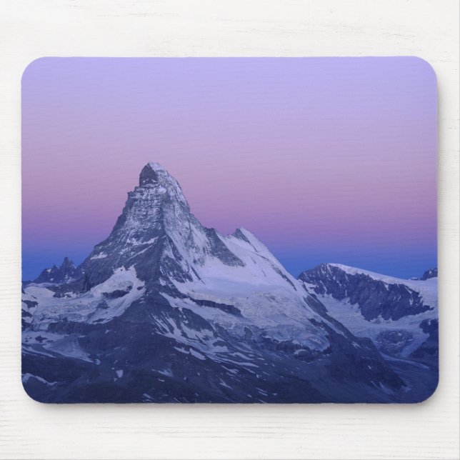 Matterhorn im Morgengrauen, Zermatt, Schweizer Alp Mousepad (Vorne)