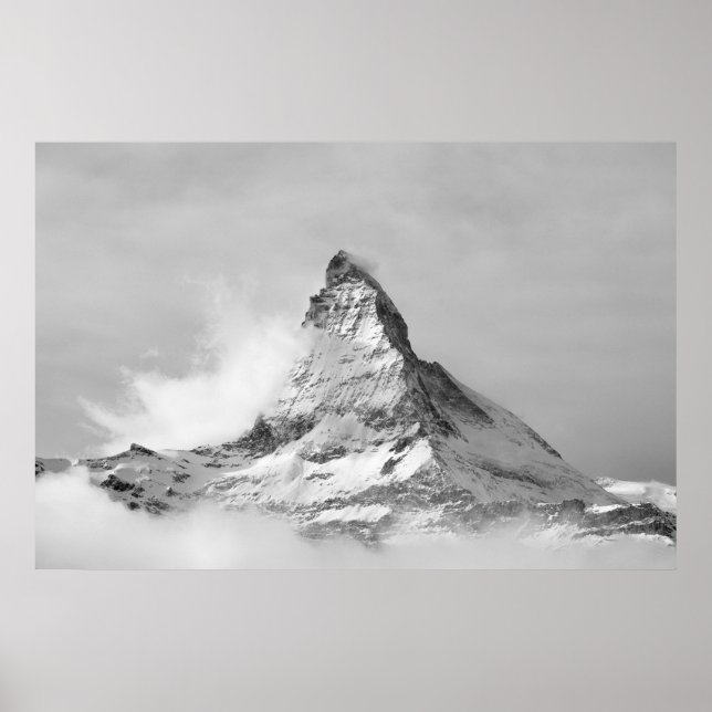 Matterhorn im Winter Poster (Vorne)