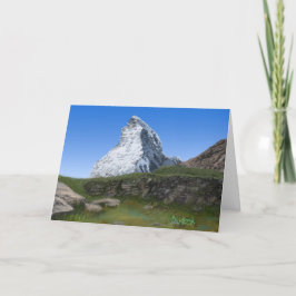 Matterhorn in der Schweiz zur Förderung von Verse Dankeskarte