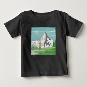 Matterhorn-Reiseplakat Schweiz Baby T-shirt