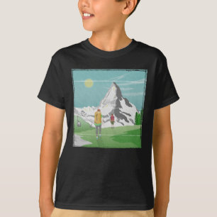 Matterhorn-Reiseplakat Schweiz T-Shirt