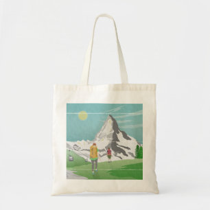Matterhorn-Reiseplakat Schweiz Tragetasche