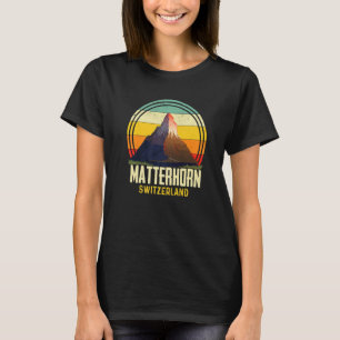 Matterhorn Schweiz Alpen Souvenir Ski Zermatt S T-Shirt