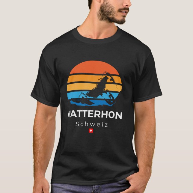 Matterhorn Schweiz Bergsee-Zauber im Val Piora T-Shirt (Vorderseite)