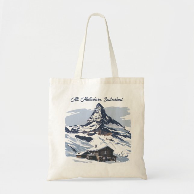 Matterhorn, Schweiz: Iconische Ziele Tragetasche (Vorne)