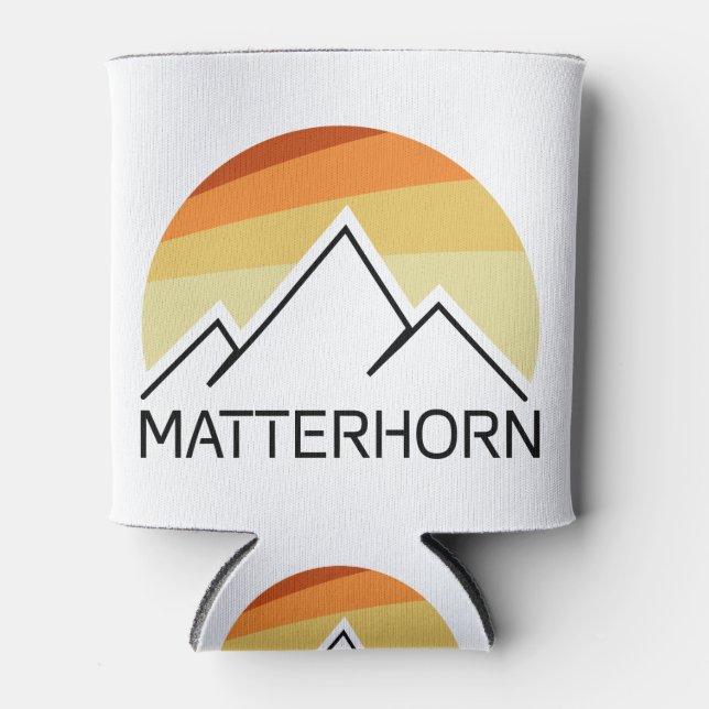 Matterhorn Schweiz Italien Retro Dosenkühler (Vorderseite)