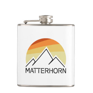 Matterhorn Schweiz Italien Retro Flachmann