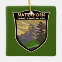 Matterhorn Schweiz Reise Kunst Vintage