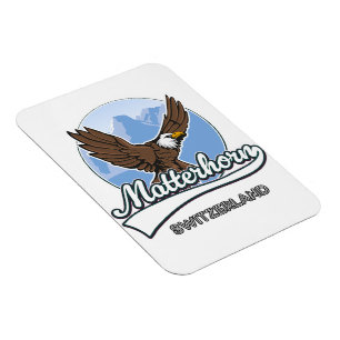 Matterhorn Schweiz Reiselogo Magnet