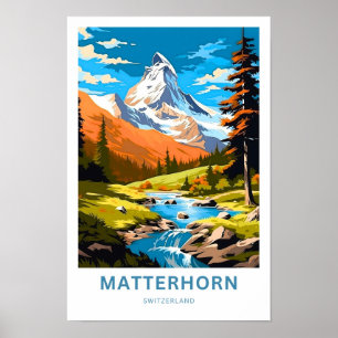 Matterhorn Schweiz Reisen Print Poster