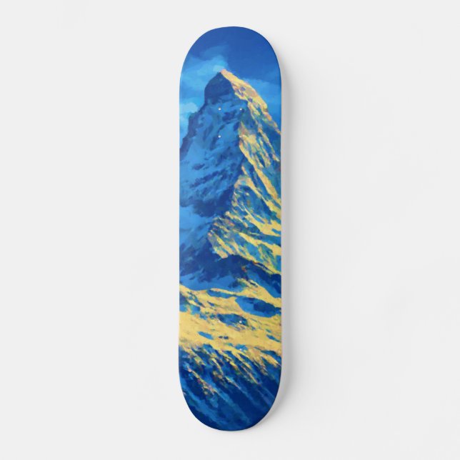 Matterhorn Schweiz Reisen Skateboard (Vorderseite)