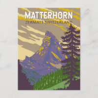 Matterhorn Schweiz Reisen Vintag