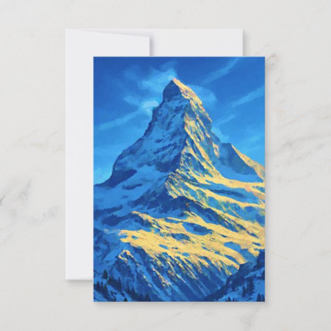 Matterhorn - Schweiz RSVP Karte (Vorderseite)