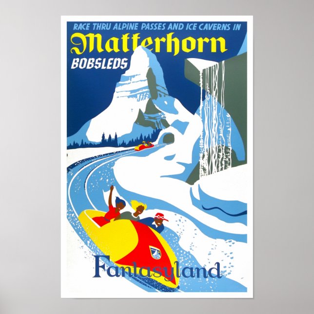 Matterhorn Schweiz Vintage Reise Poster (Vorne)