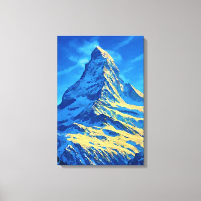 Matterhorn Schweizer Alpen Leinwanddruck (Vorderseite)